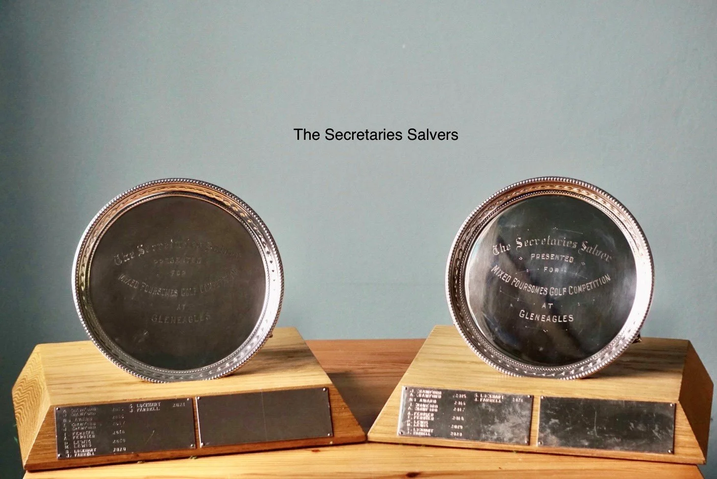 Secretaries Salvers Result and Report.