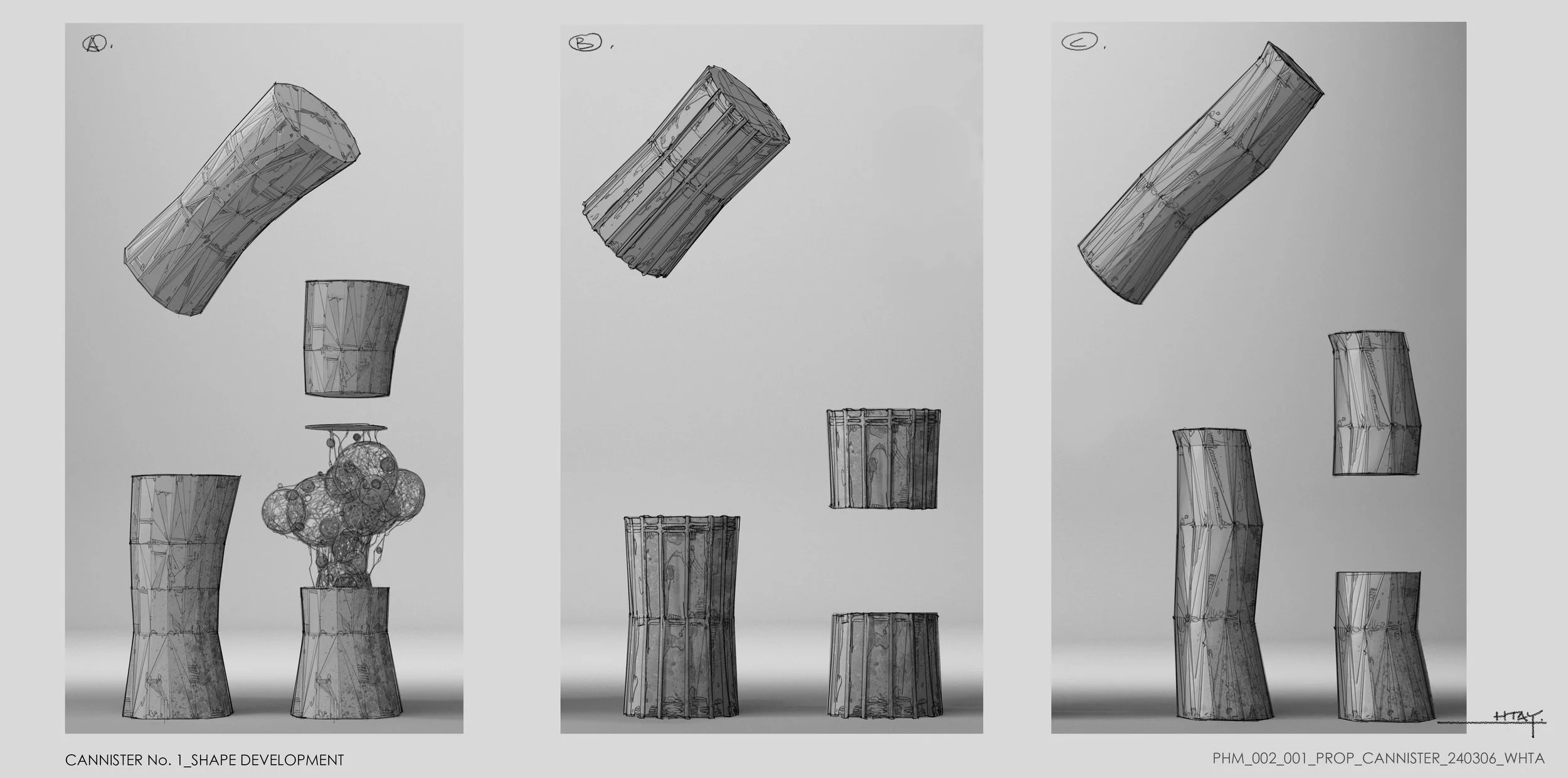 Rocky's cannister design development