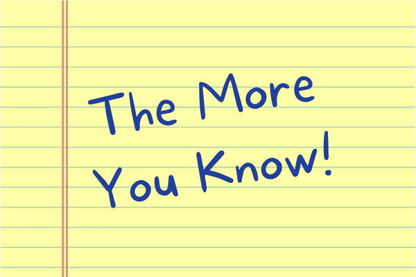 The More You Know - Sept Resources