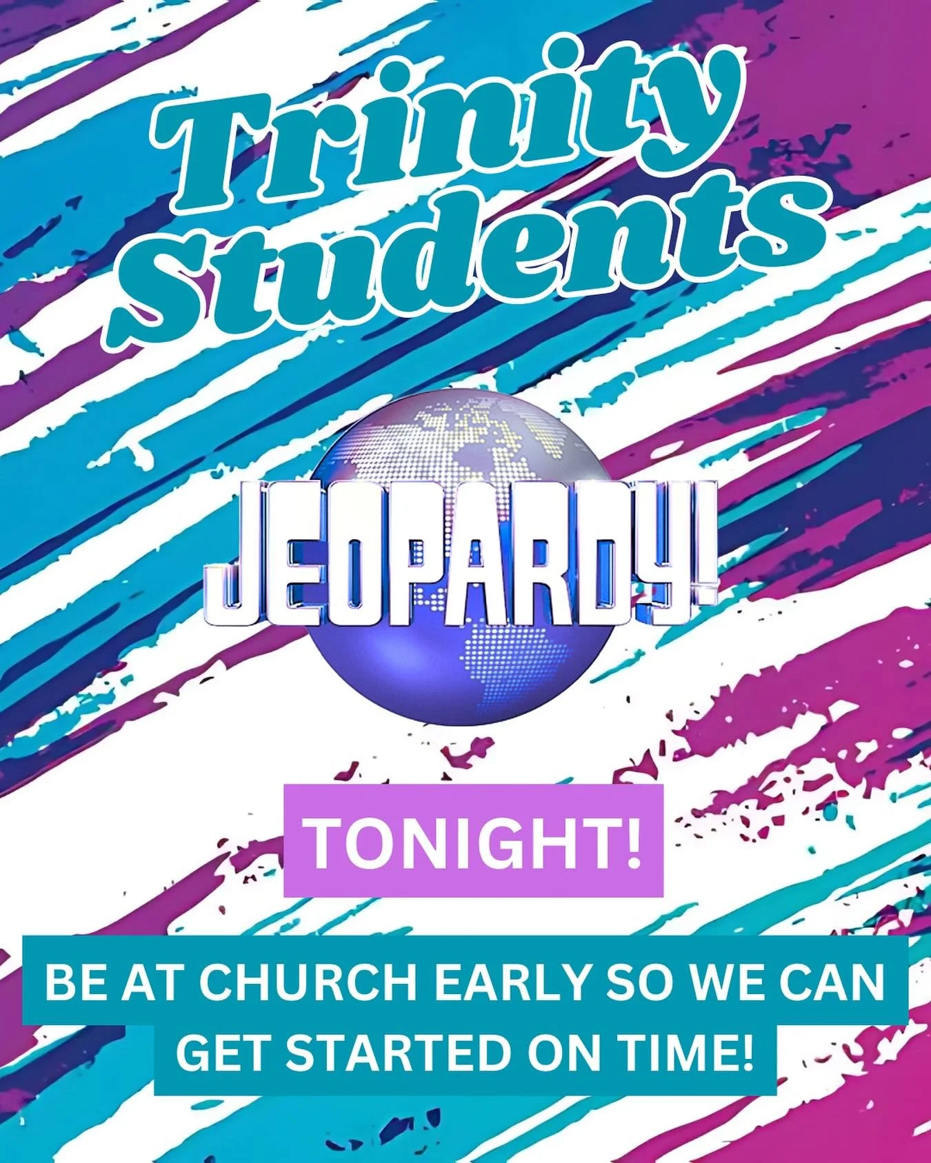See you tonight for Jeopardy. Read over John 1-11 to be extra prepared to win!