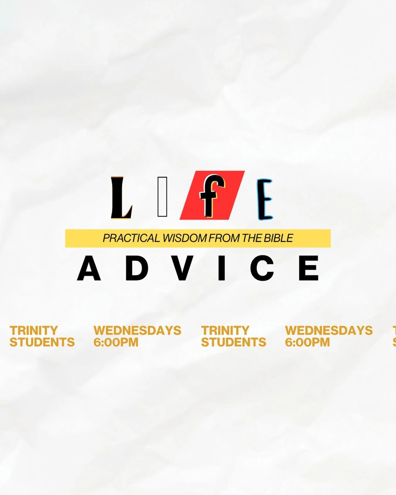 New series tonight!

Life Advice from the Scriptures. For His glory, for our good.