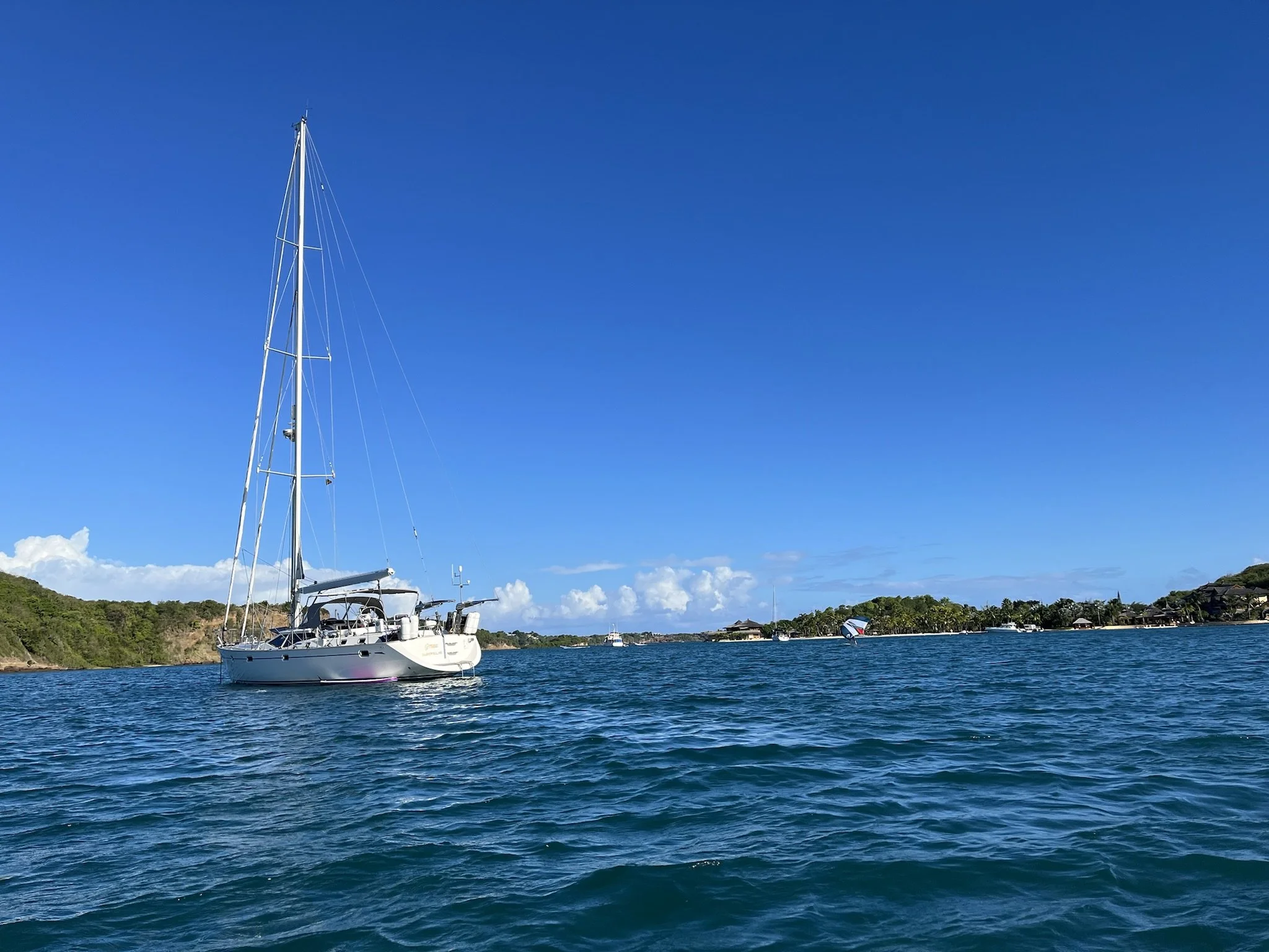 A near perfect Anchorage off of Calivigny point outside of Woburn Bay