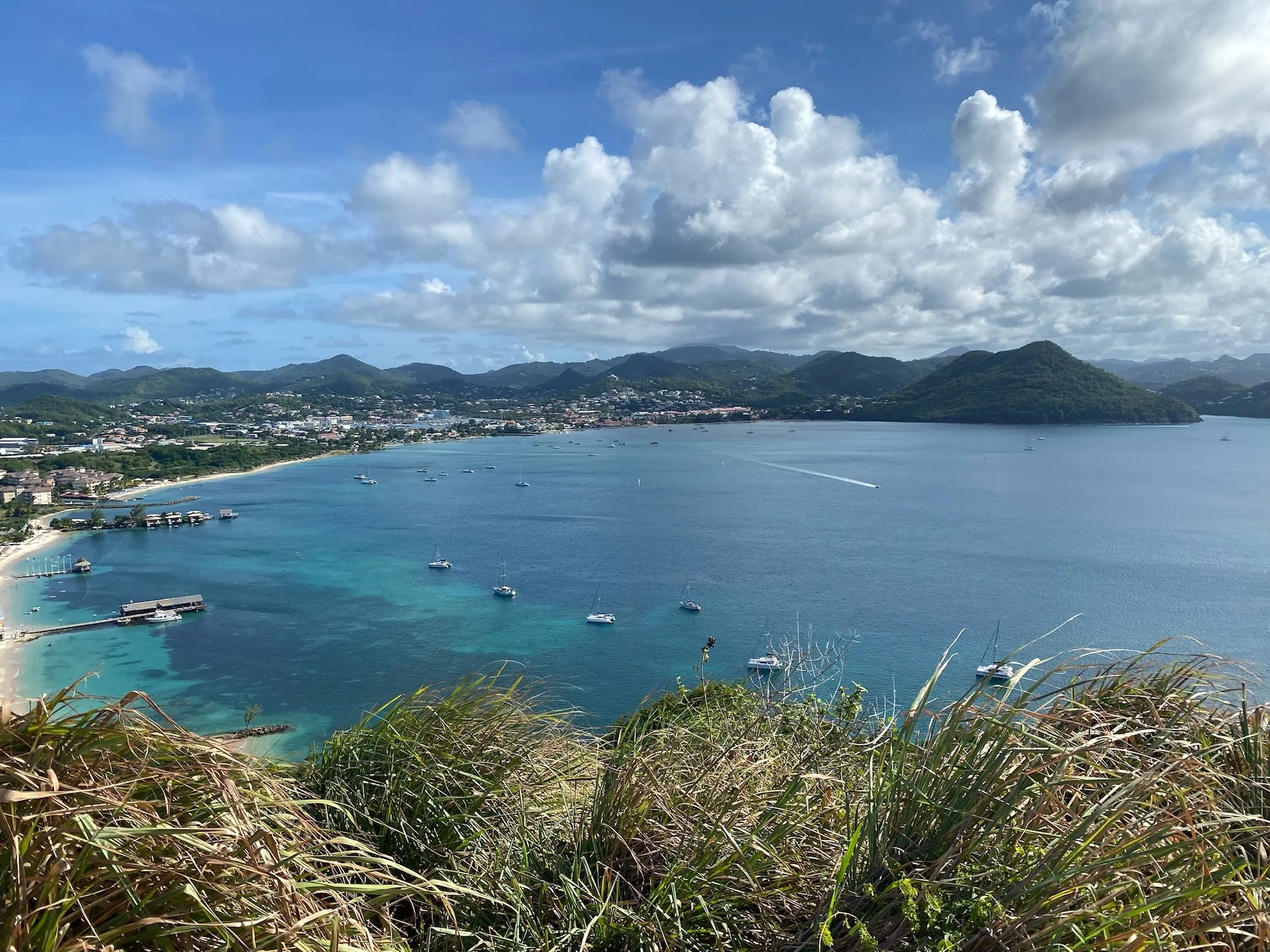 View of Rodney Bay from Pigeon Island