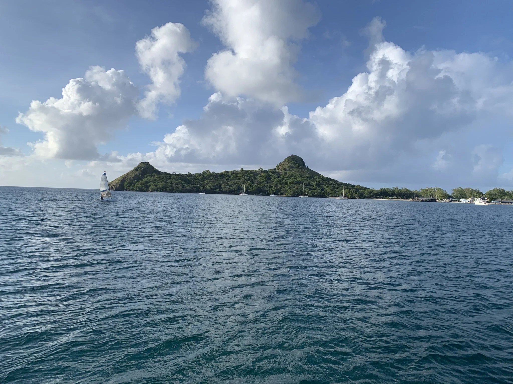 Turning in to Gros Islet, Saint Lucia!