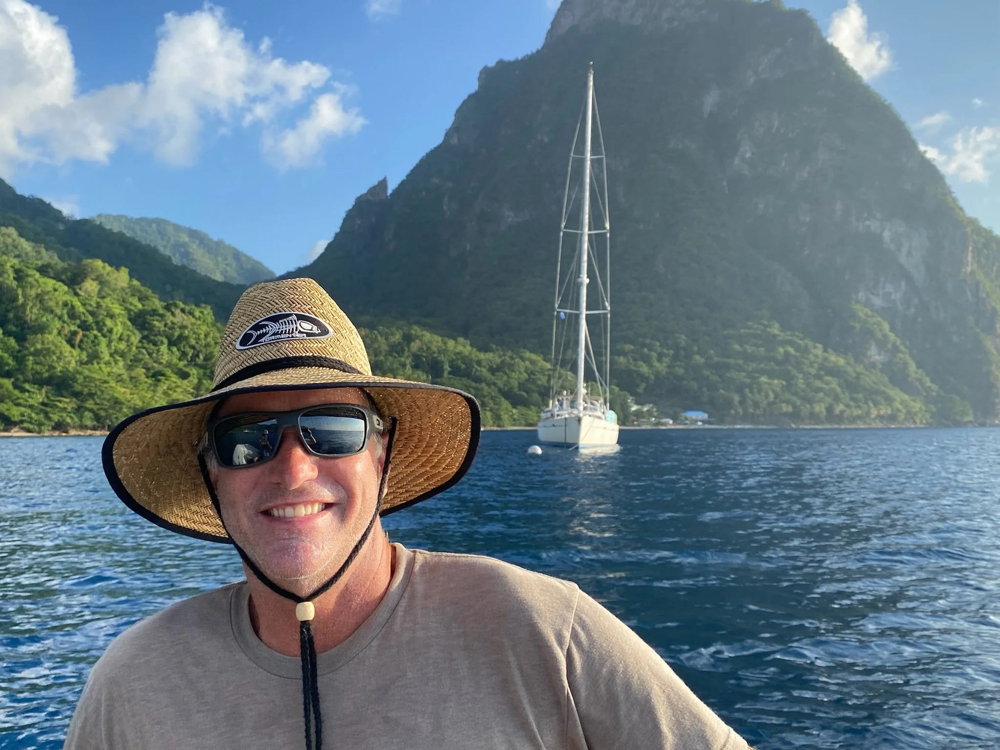 the Captain, Grace and the Pitons