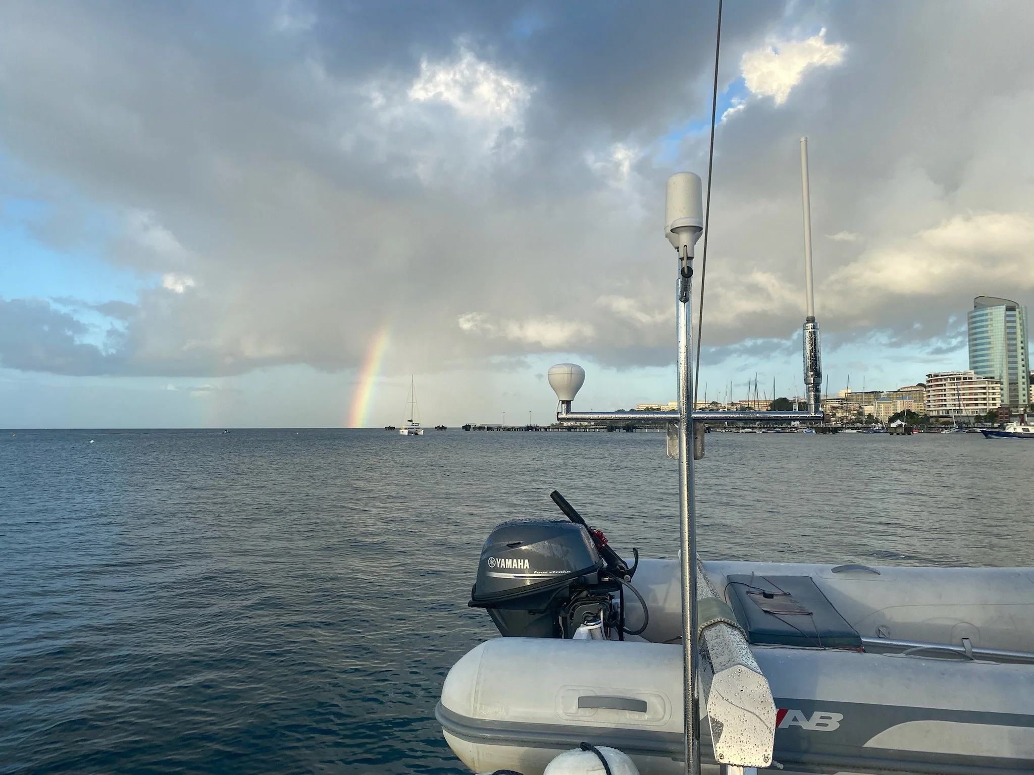 Rainbow bordering Fort-de-France