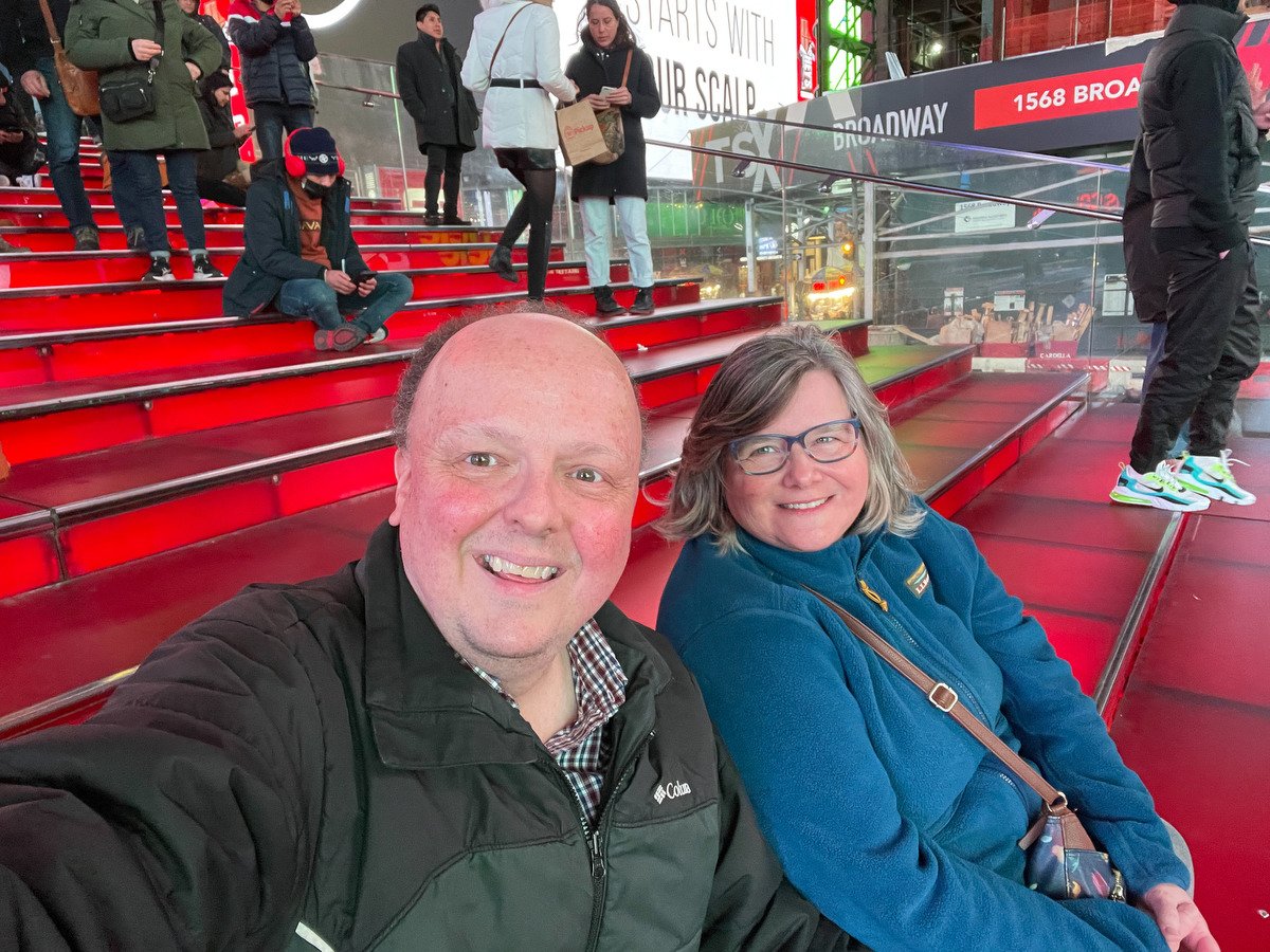 Debbie and John in Times Square