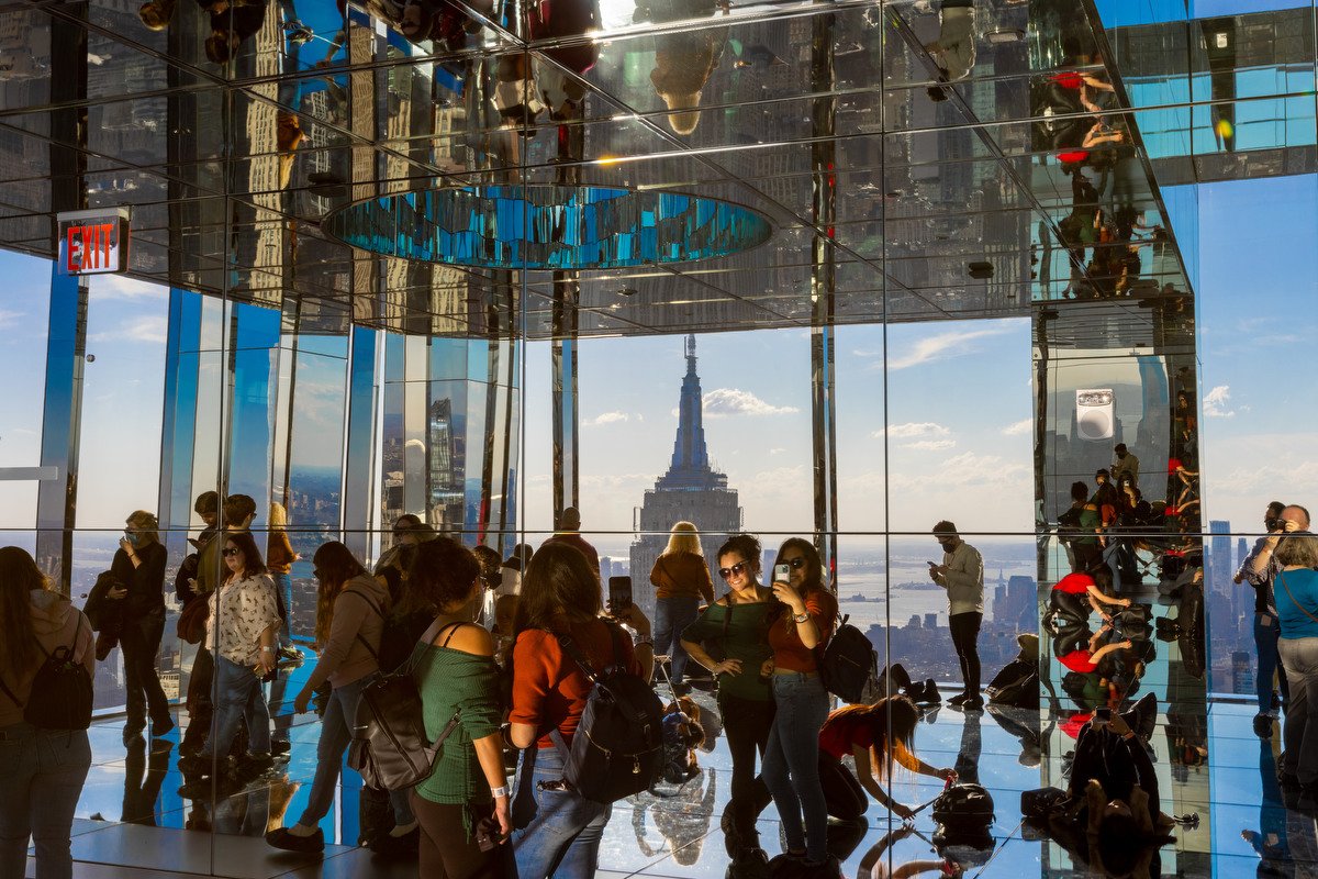 Empire State building from the One Vanderbilt observation deck