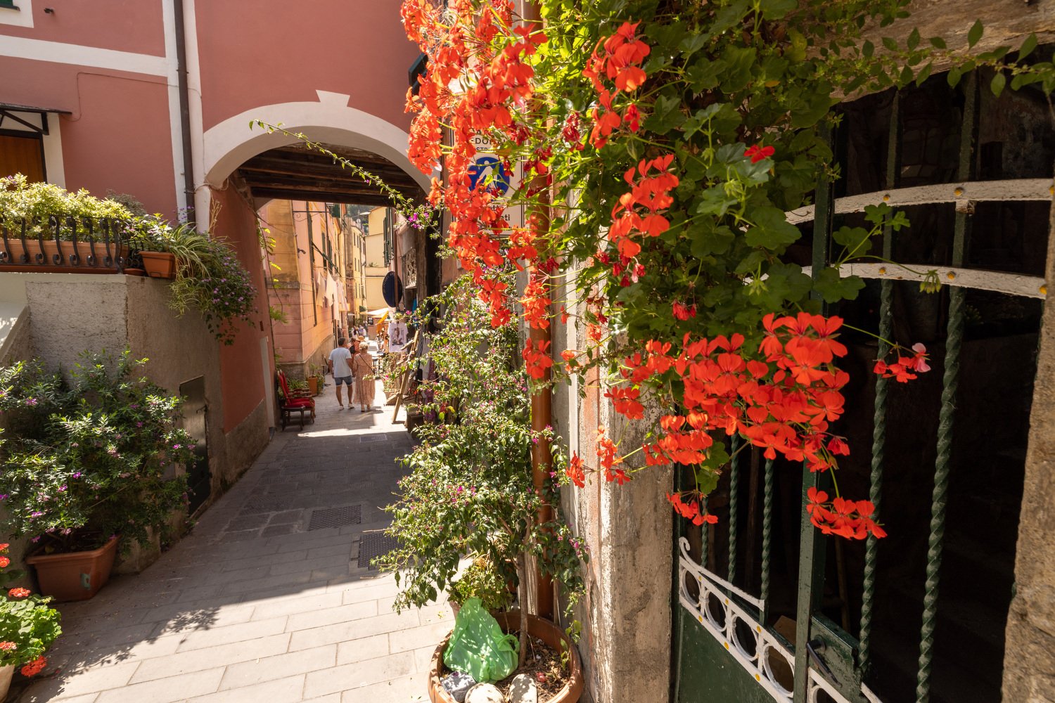 Colorful side streets in Monterosso al Mare
