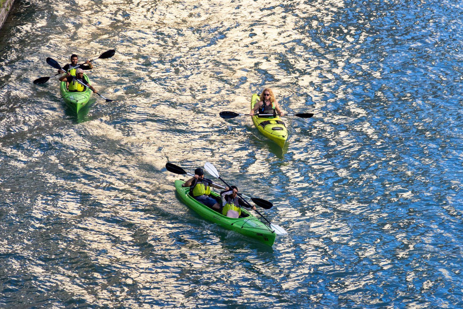A kayak tour in Chicago