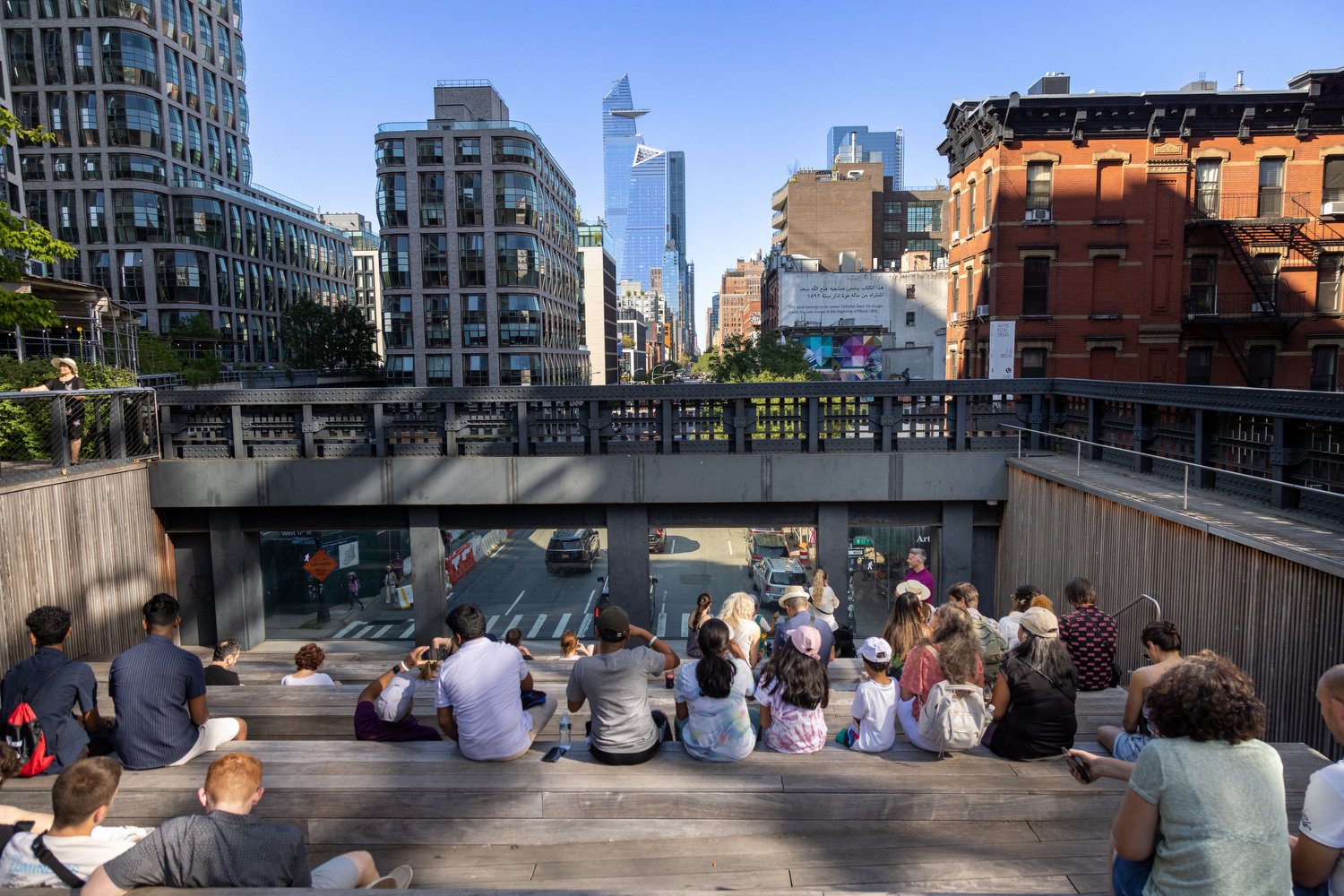 A unique place to sit on the Highline