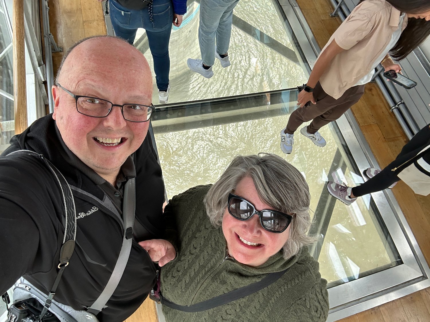 Walking across Tower Bridge