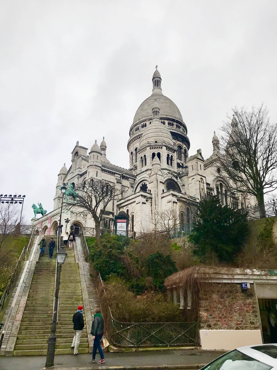 Stairs to Basilica of Sacré Coeur