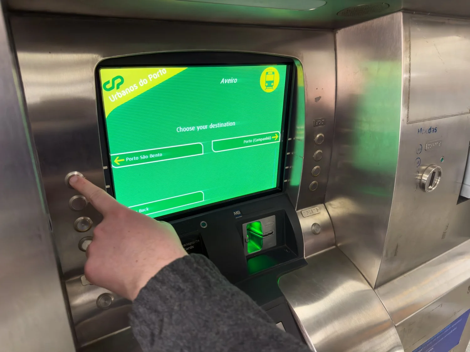 Train ticket machine