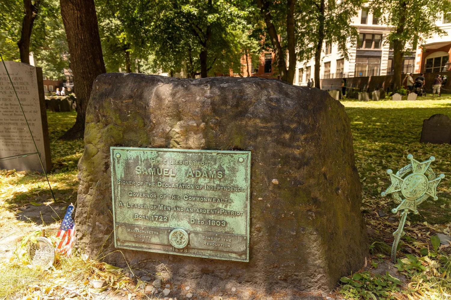 The grave of Sam Adams.