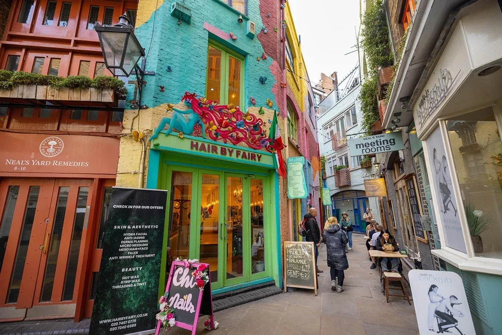 Colorful Neal's Yard, near Covent Garden