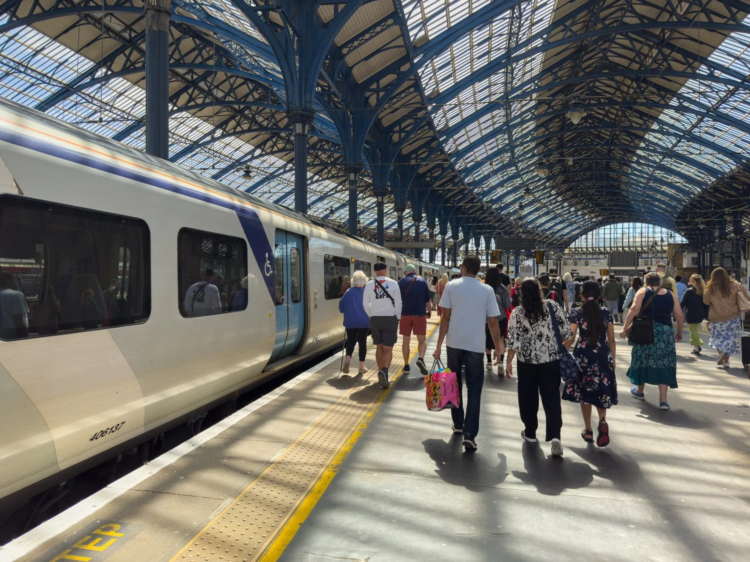 The Brighton train station.