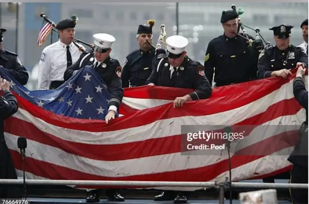 John's 9-11 memorial photo on Getty Images.