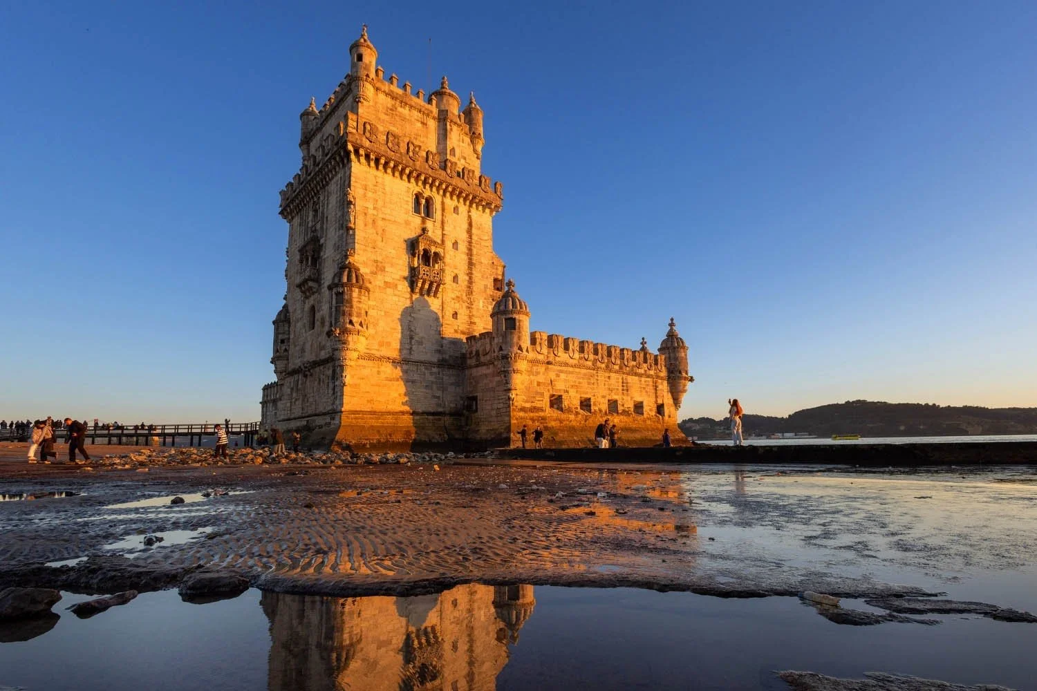 Belem Tower at sunset