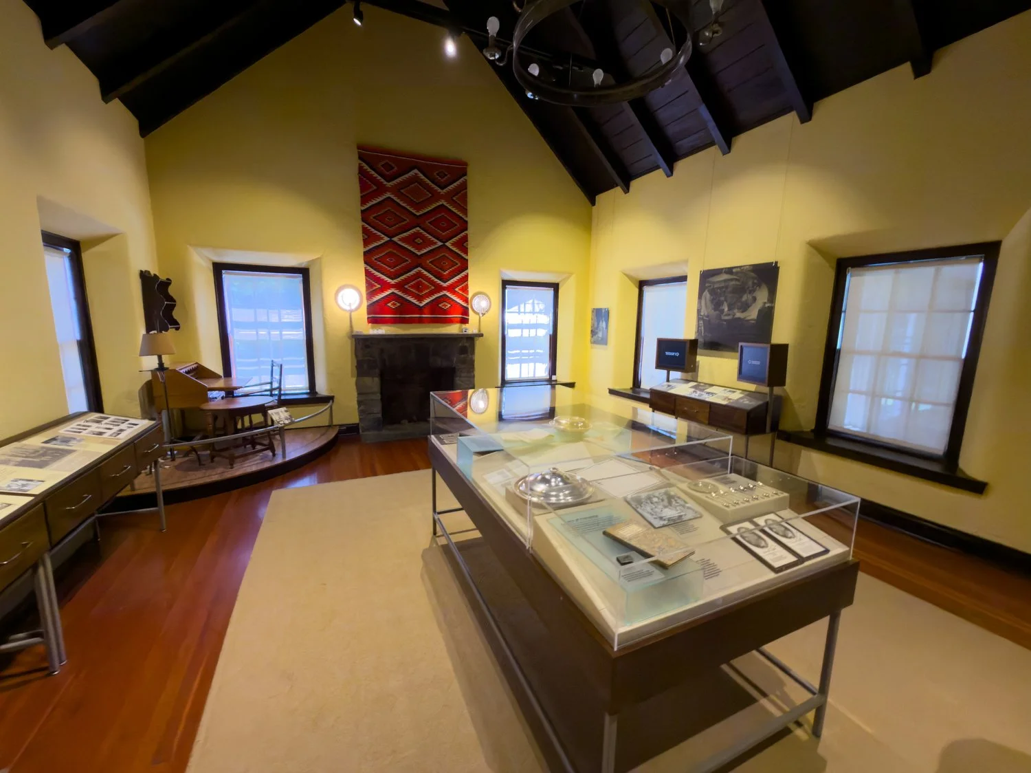 Some of the exhibits inside the visitor center