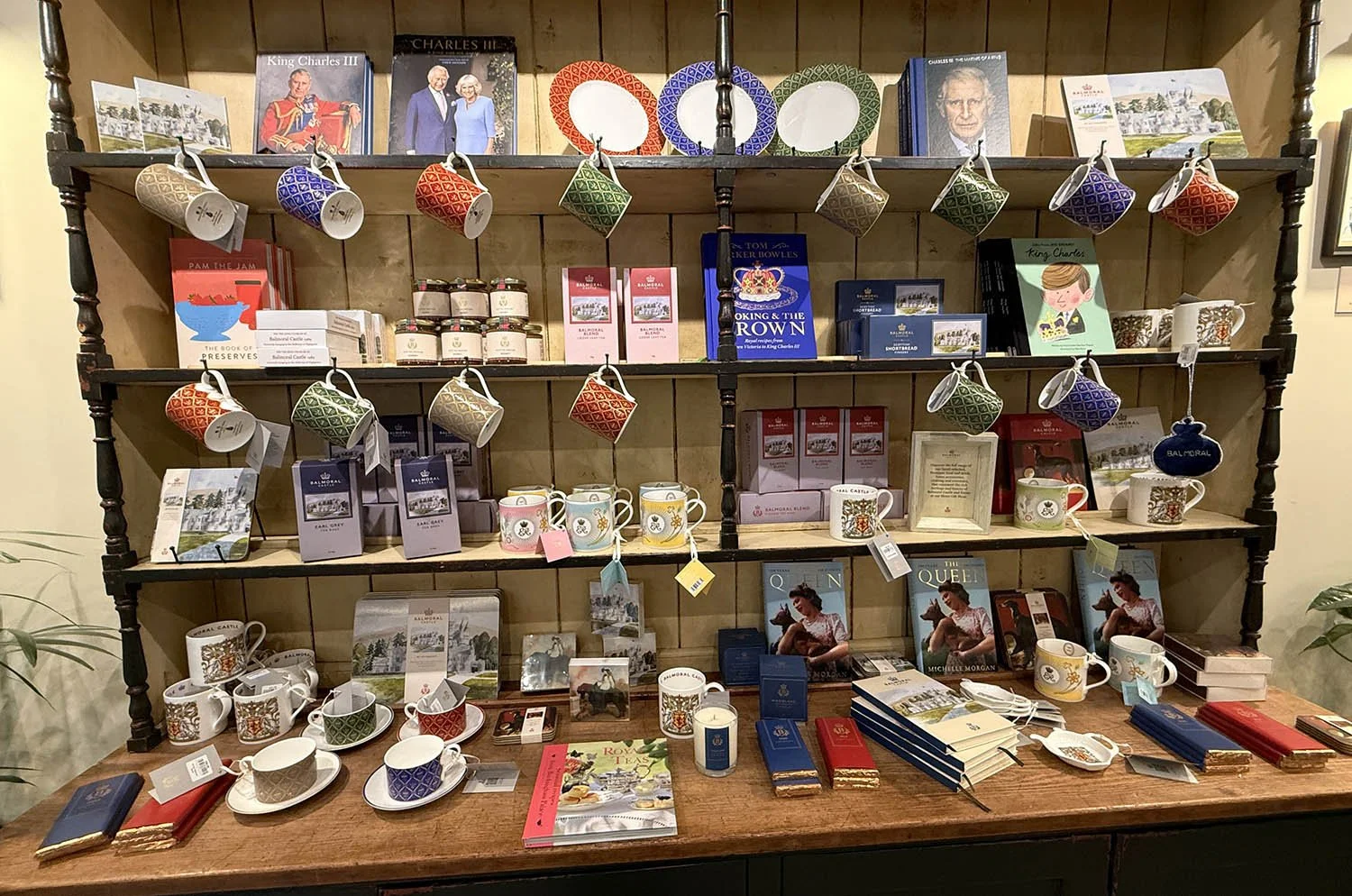 Souvenirs for sale at the Restaurant at Balmoral