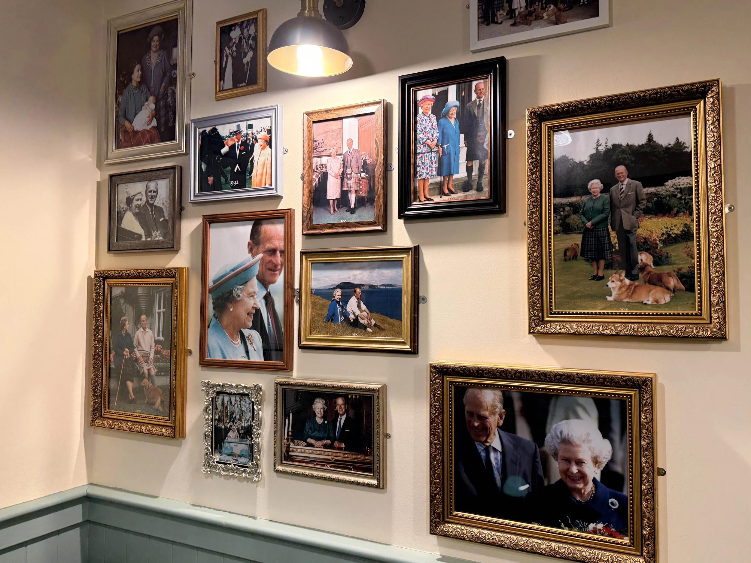 Royal family photos displayed at Balmoral