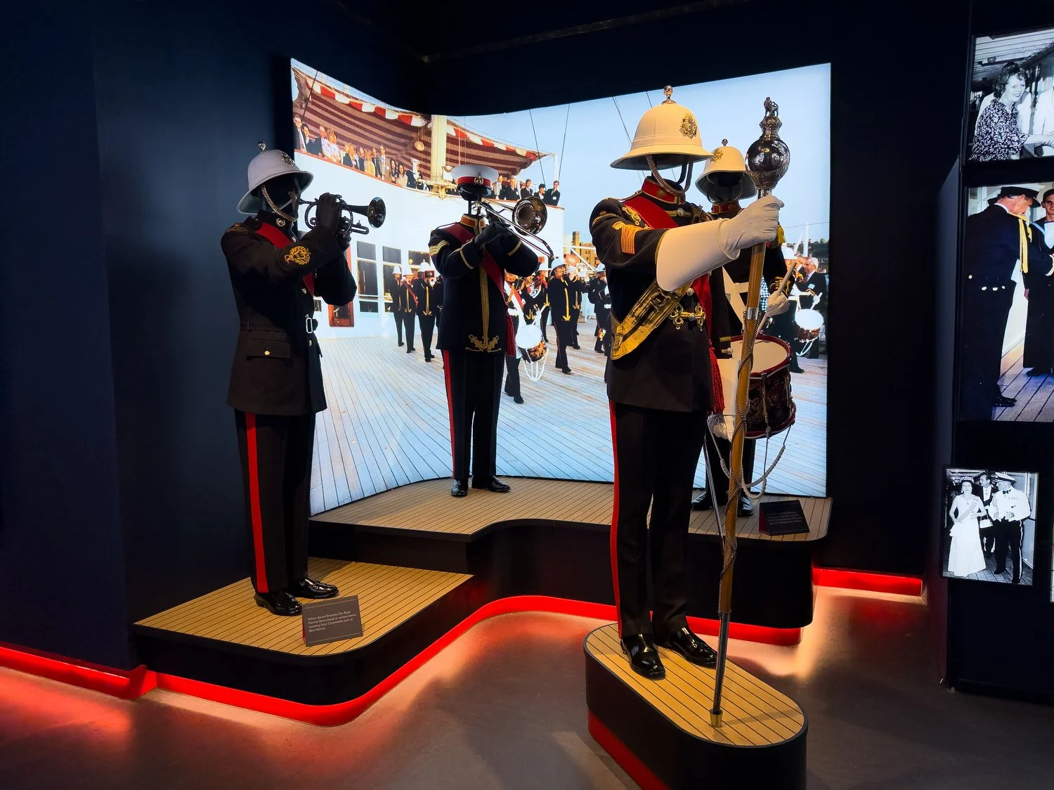 Royal Marine Band uniforms and instruments