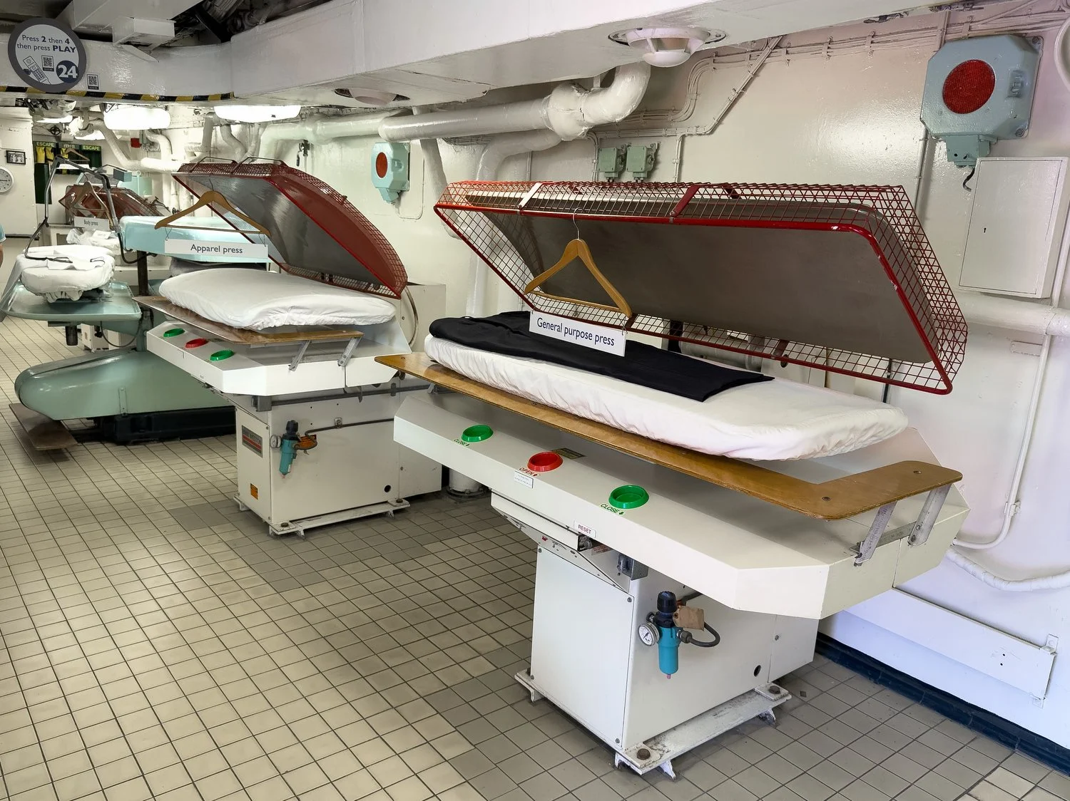 The Laundry aboard HMY Britannia is immense