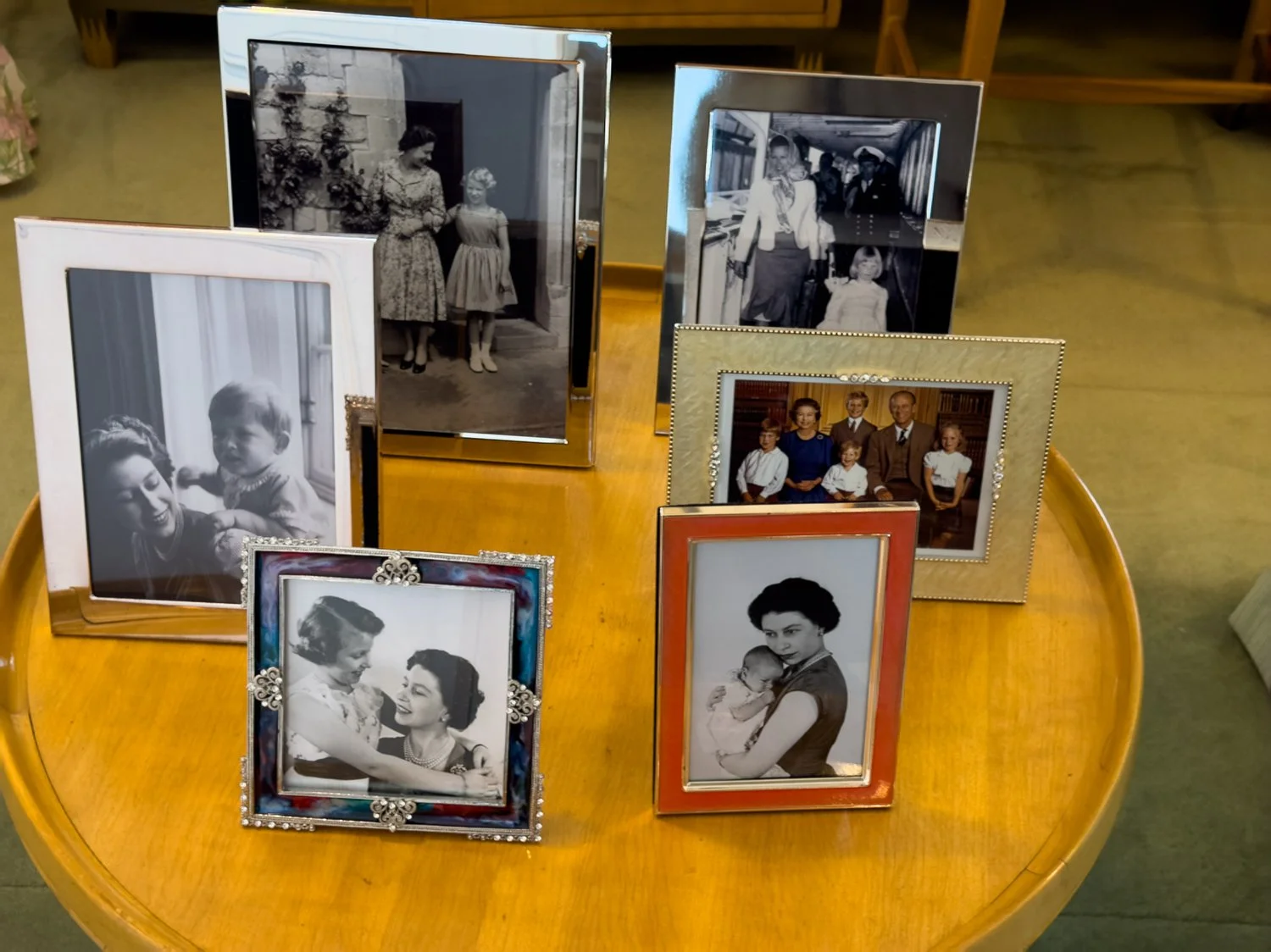 Family photos aboard HMY Britannia