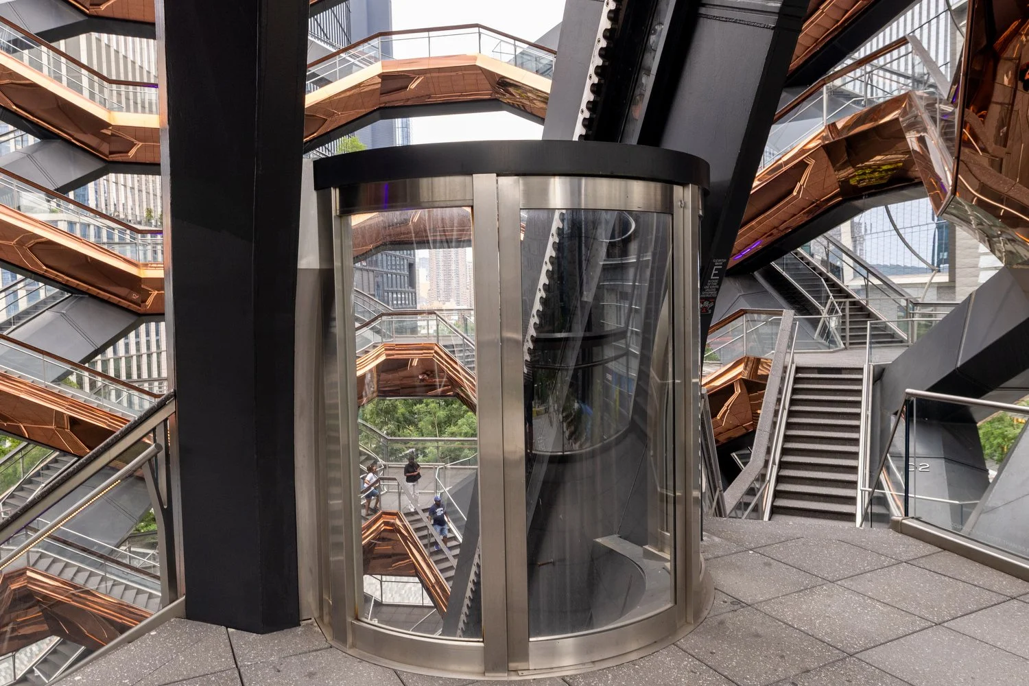 The Vessel's elevator.