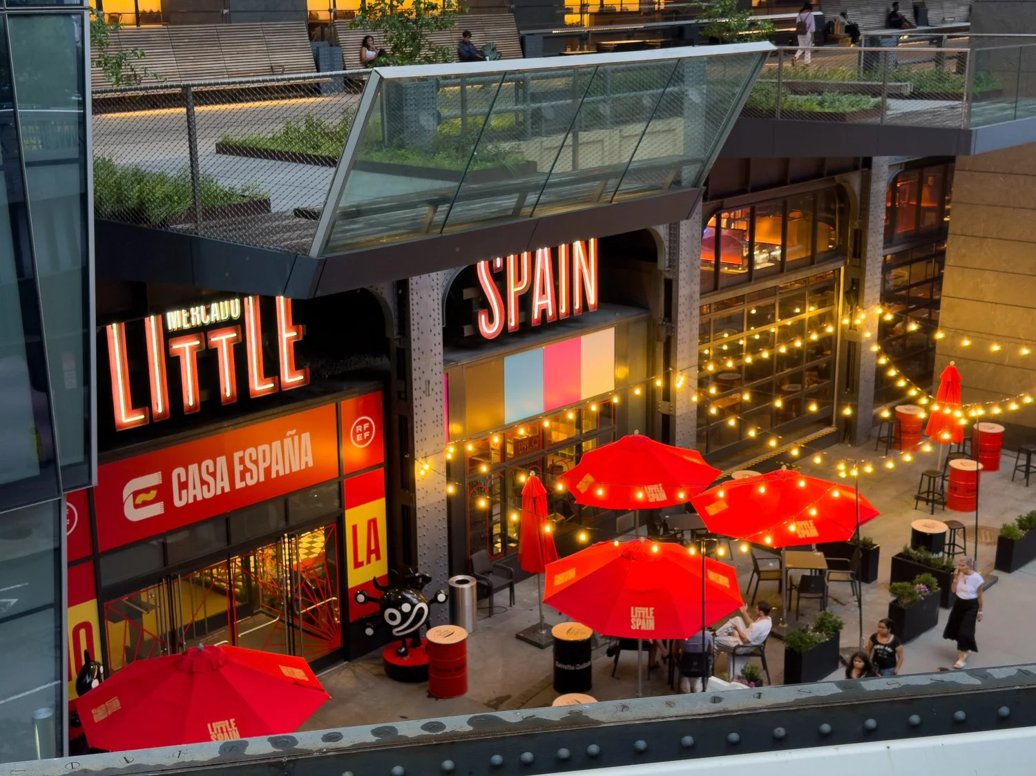 The exterior of Little Spain restaurant. 