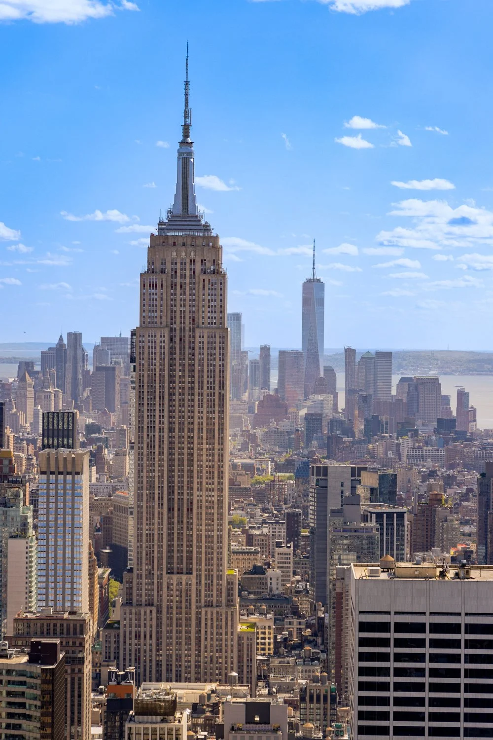 View of the Empire State Building from Top of the Rock.