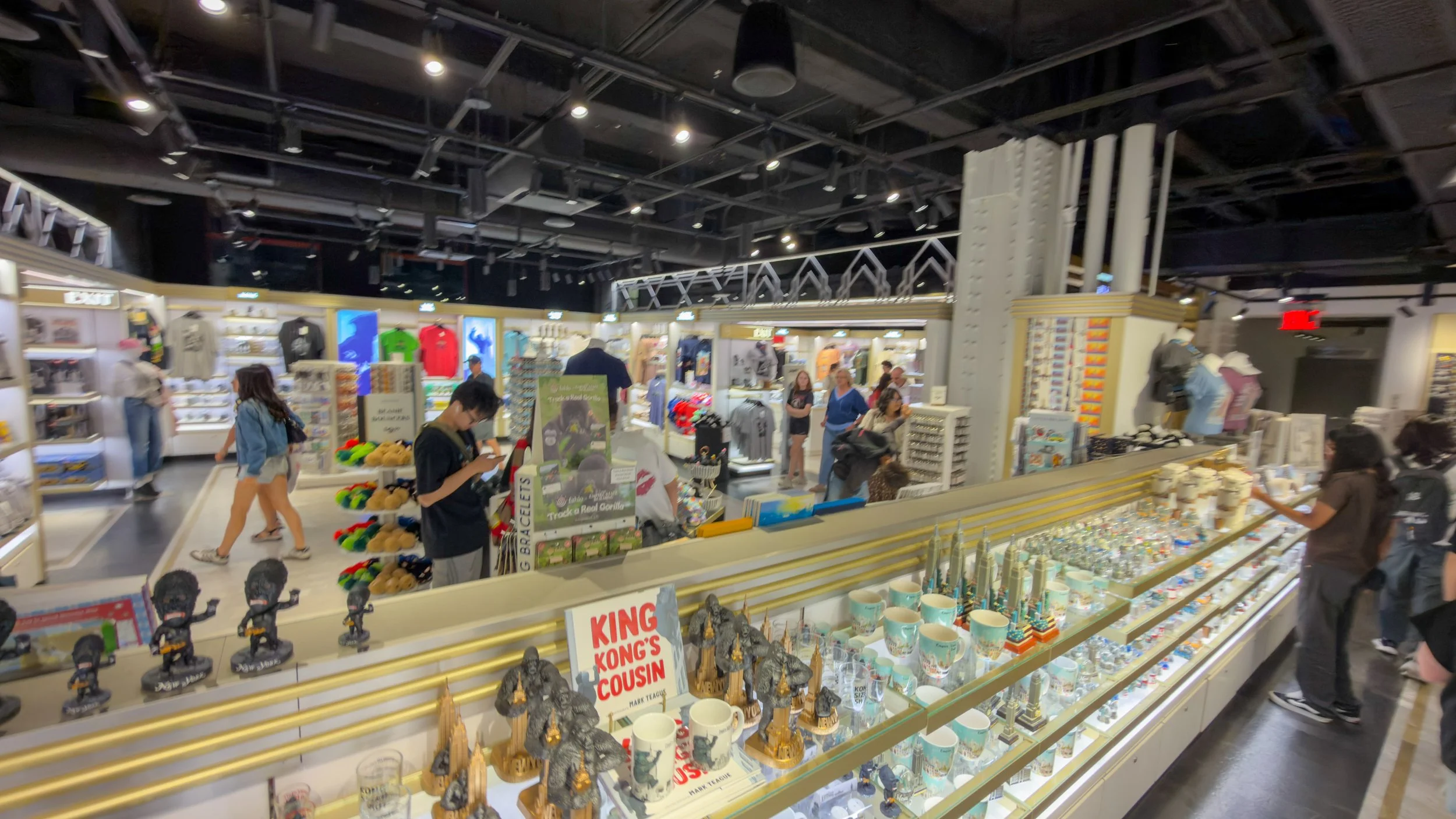 Part of the gift shop. 