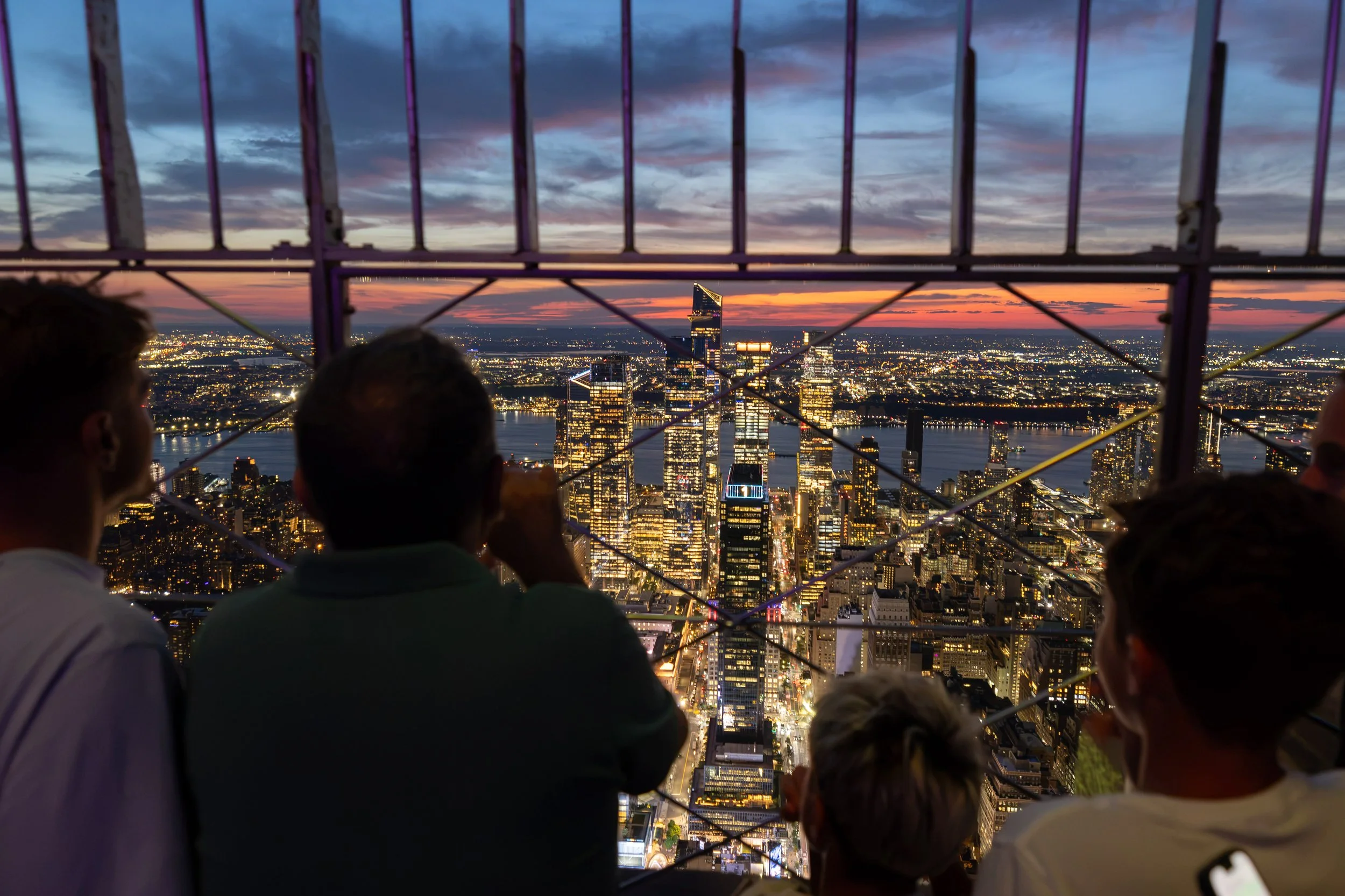Sunset views from Empire State Building