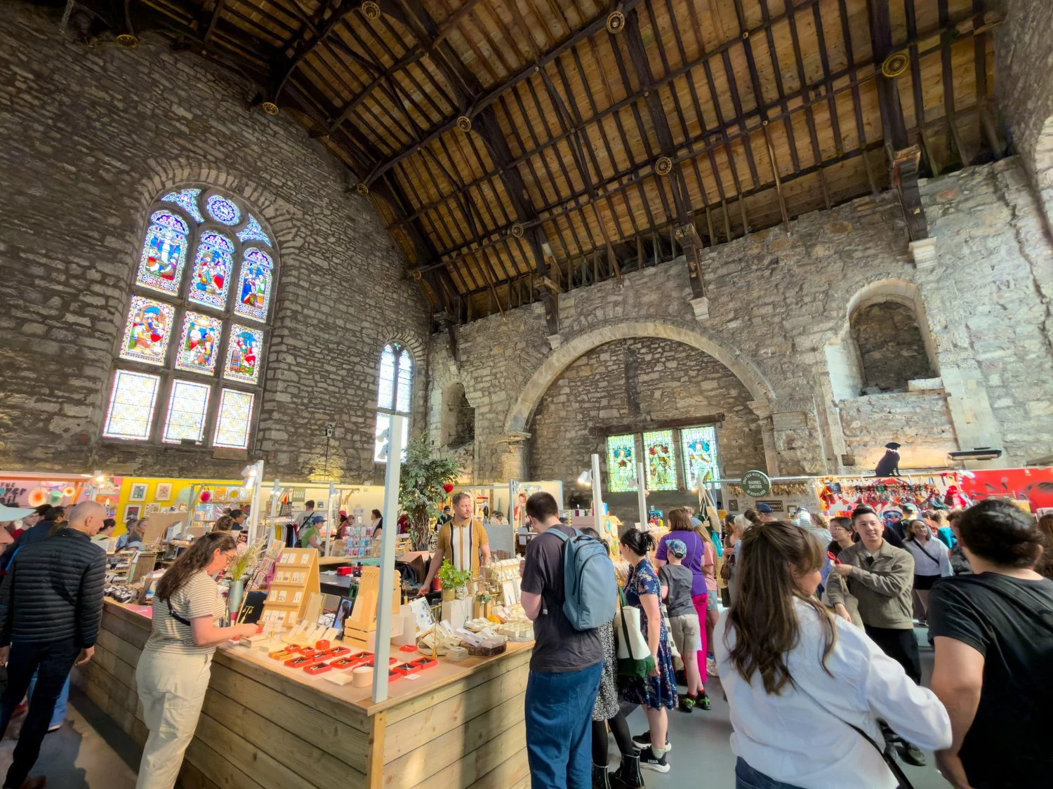 Shoppers in Tron Kirk