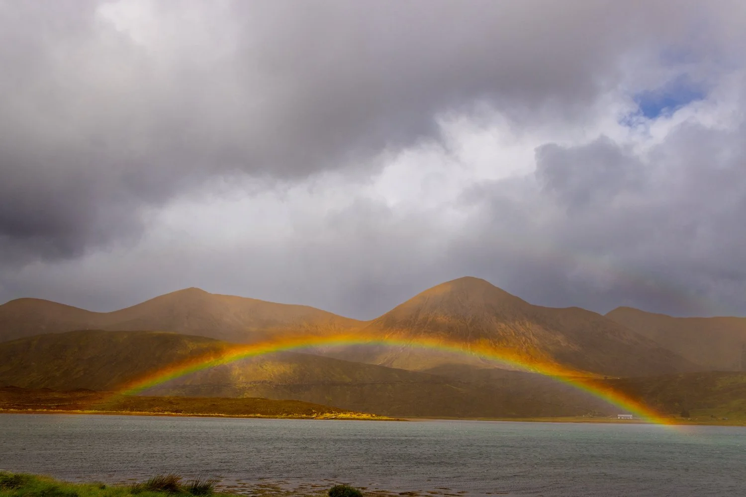 A rainbow over Loch Ainort, Isle of Skye, Scotland