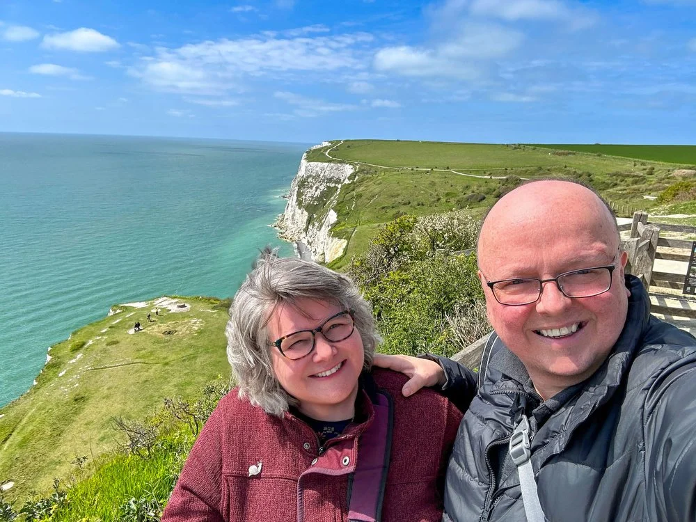Debbie and John White Cliffs of Dover
