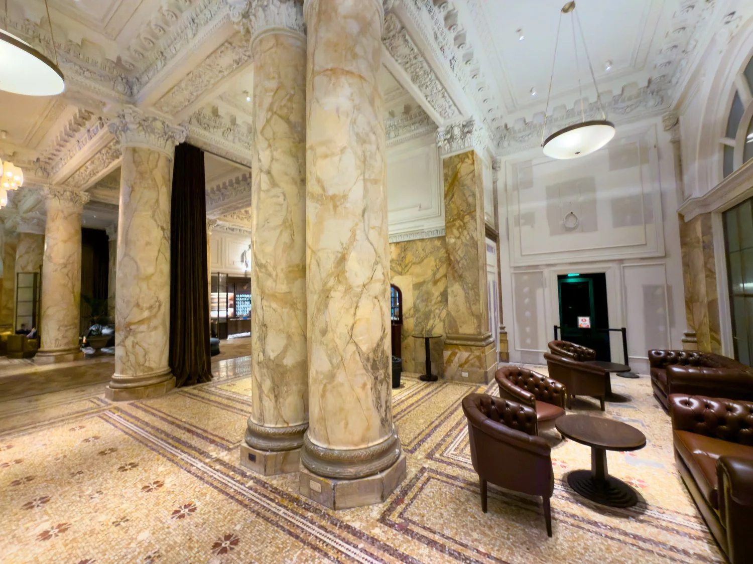 Part of the Bellevue Hotel lobby.