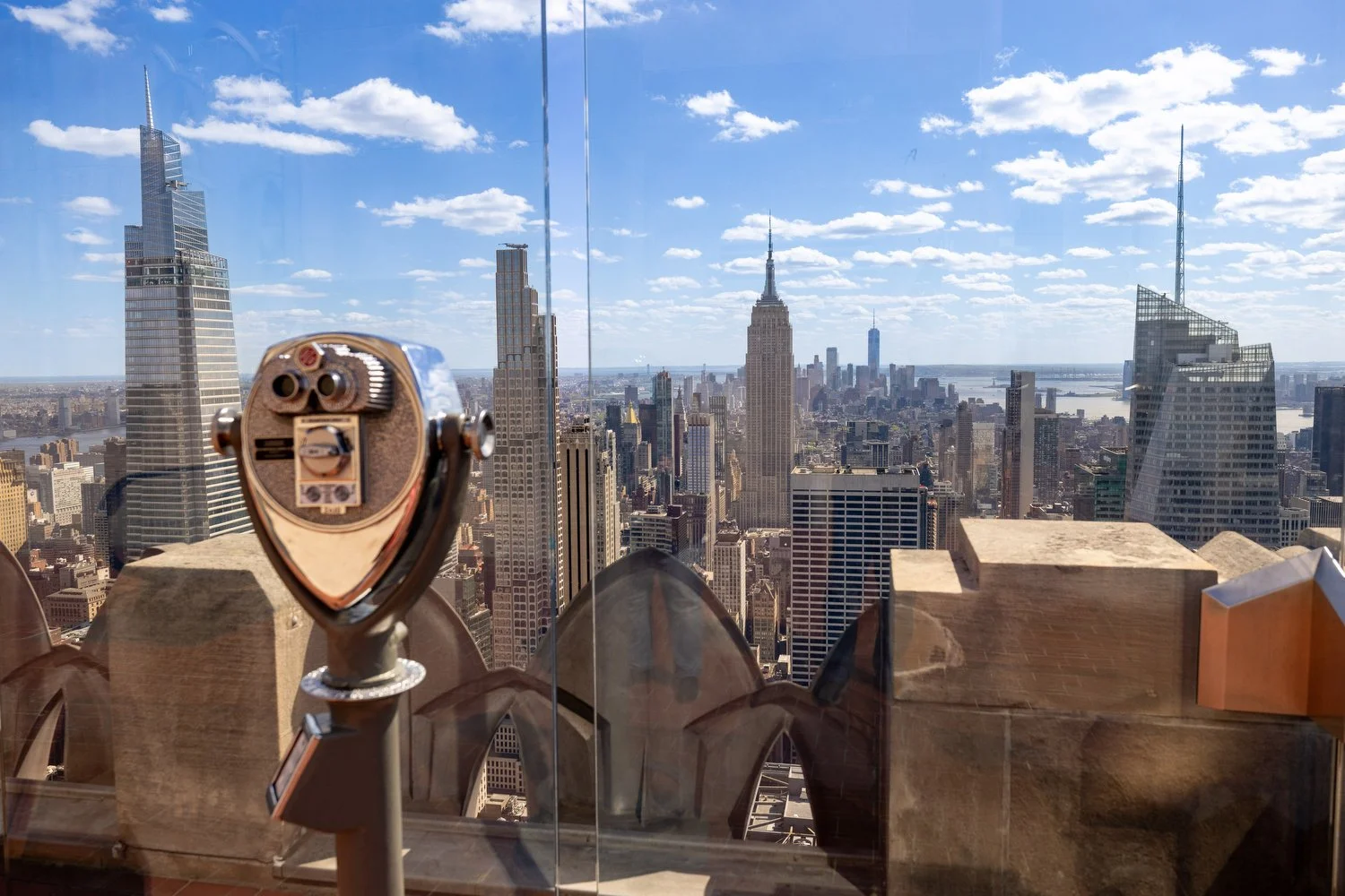 The NYC skyline from the Top of the Rock