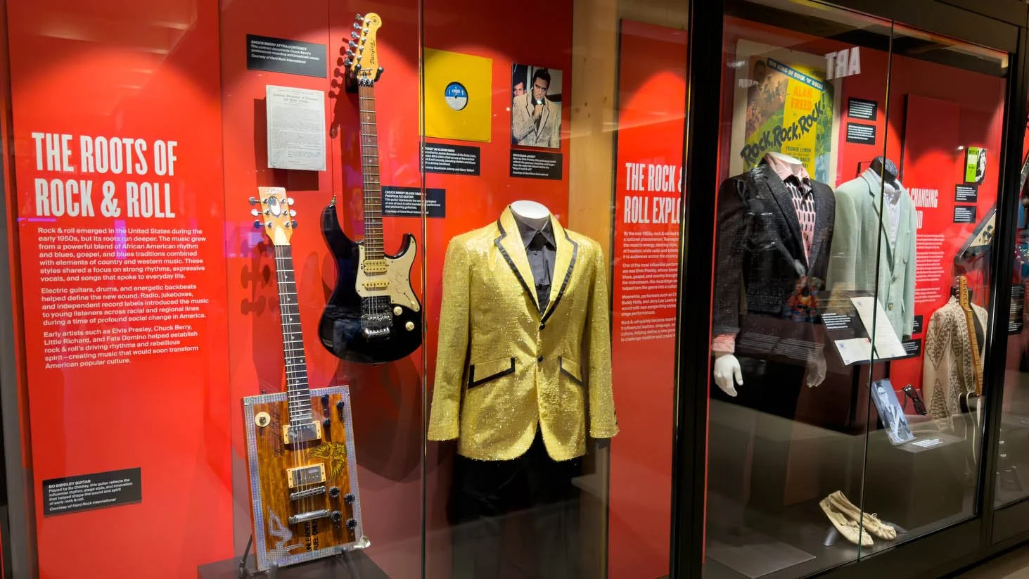 Elvis gold jacket at the Springsteen Center