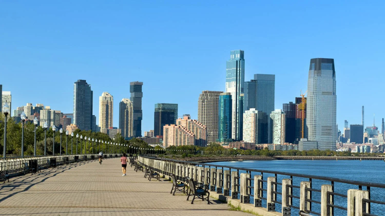 The promenade at Liberty State Park
