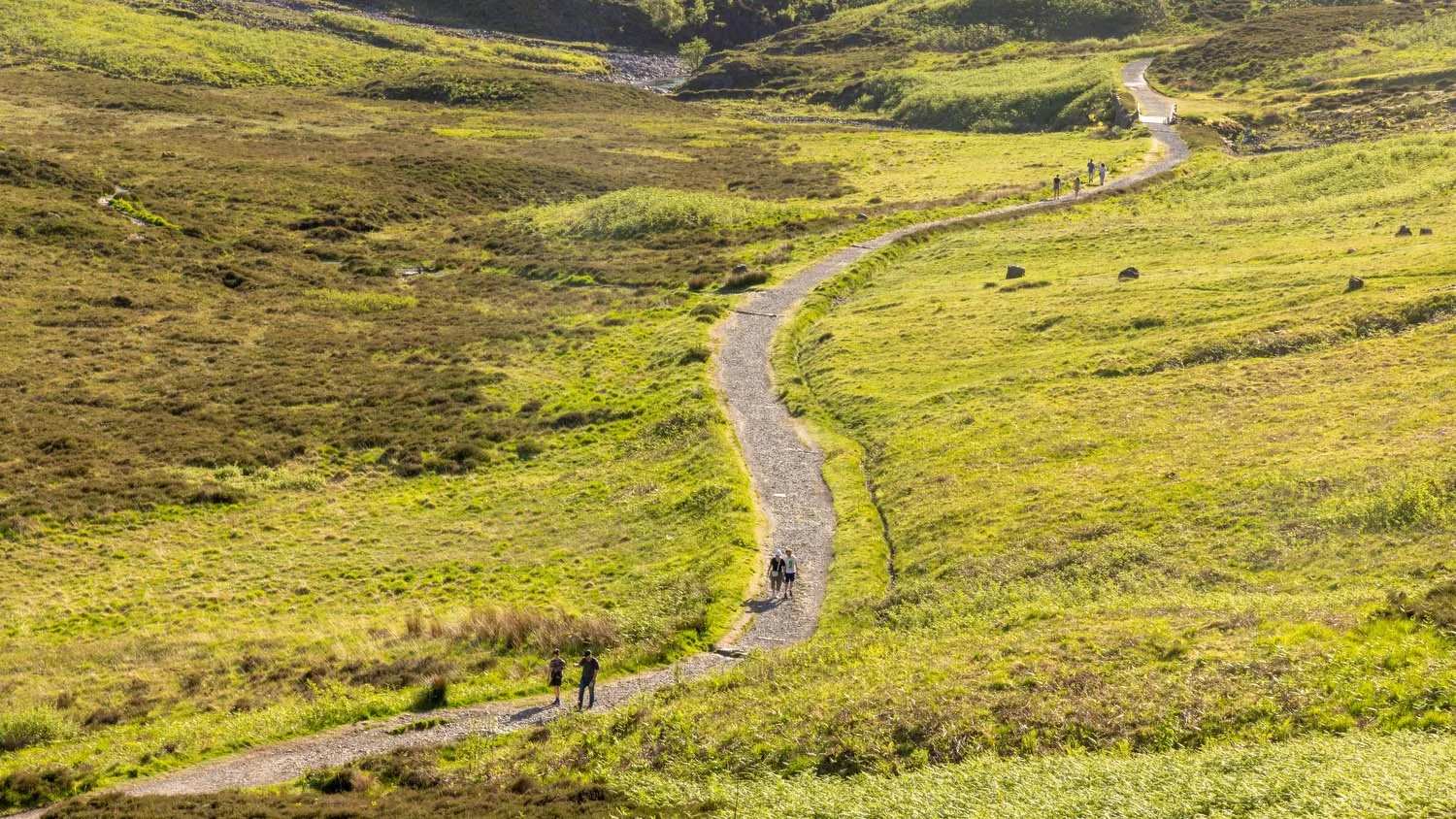 Hiking Path at the Three Sisters, Scotland