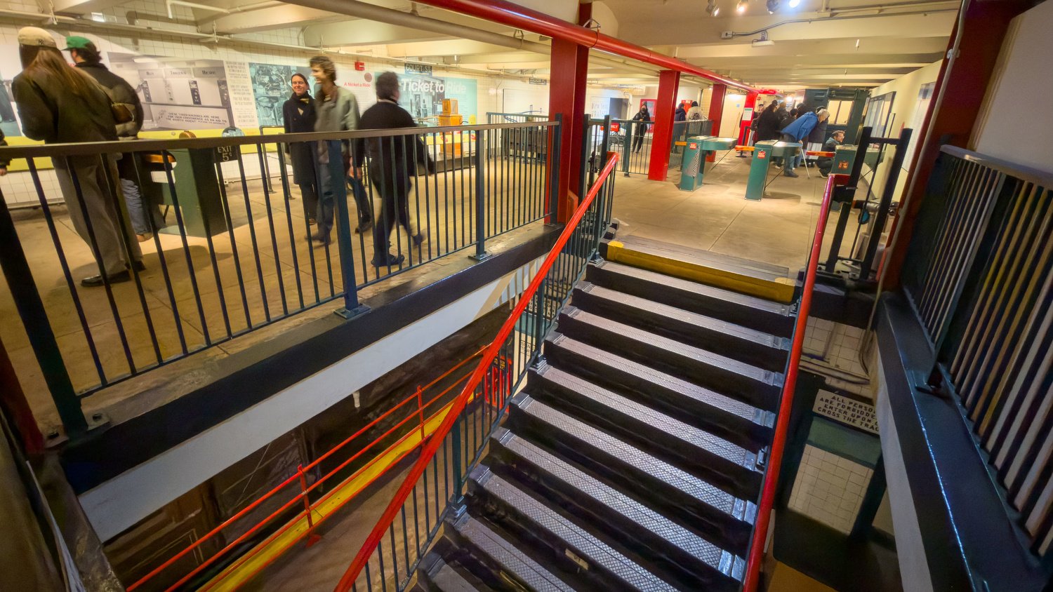 The interior of the Transit museum