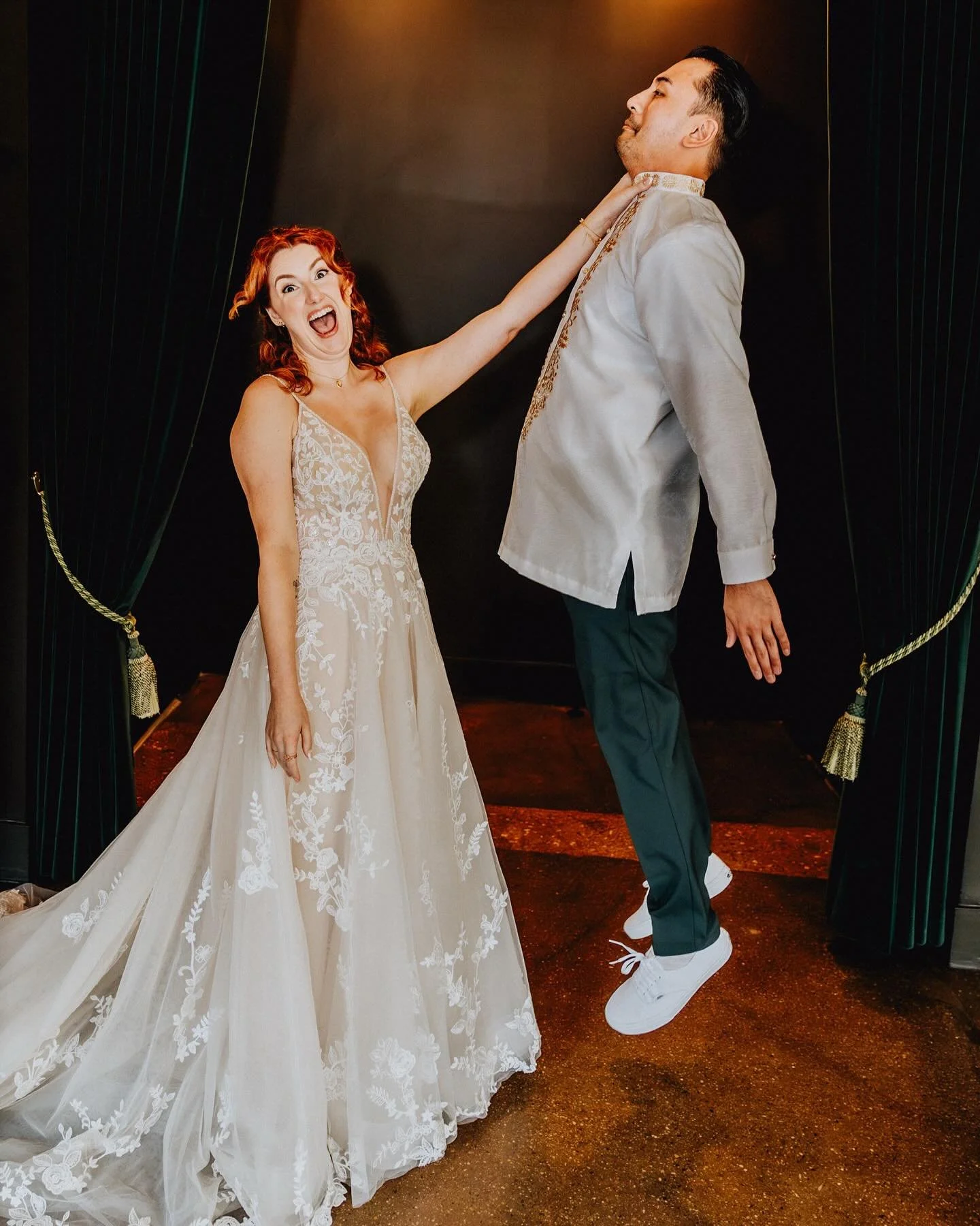 The best life is when you can share your silly with someone. I&rsquo;m obsessed with these two. Cheers, Ali and Johnard! May the force be with you always.🥂🌌

Venue: @the.arbory 
Amaaazing Planner: Mel with @nyeventschicago 
DJ: Brent with @figmedia
