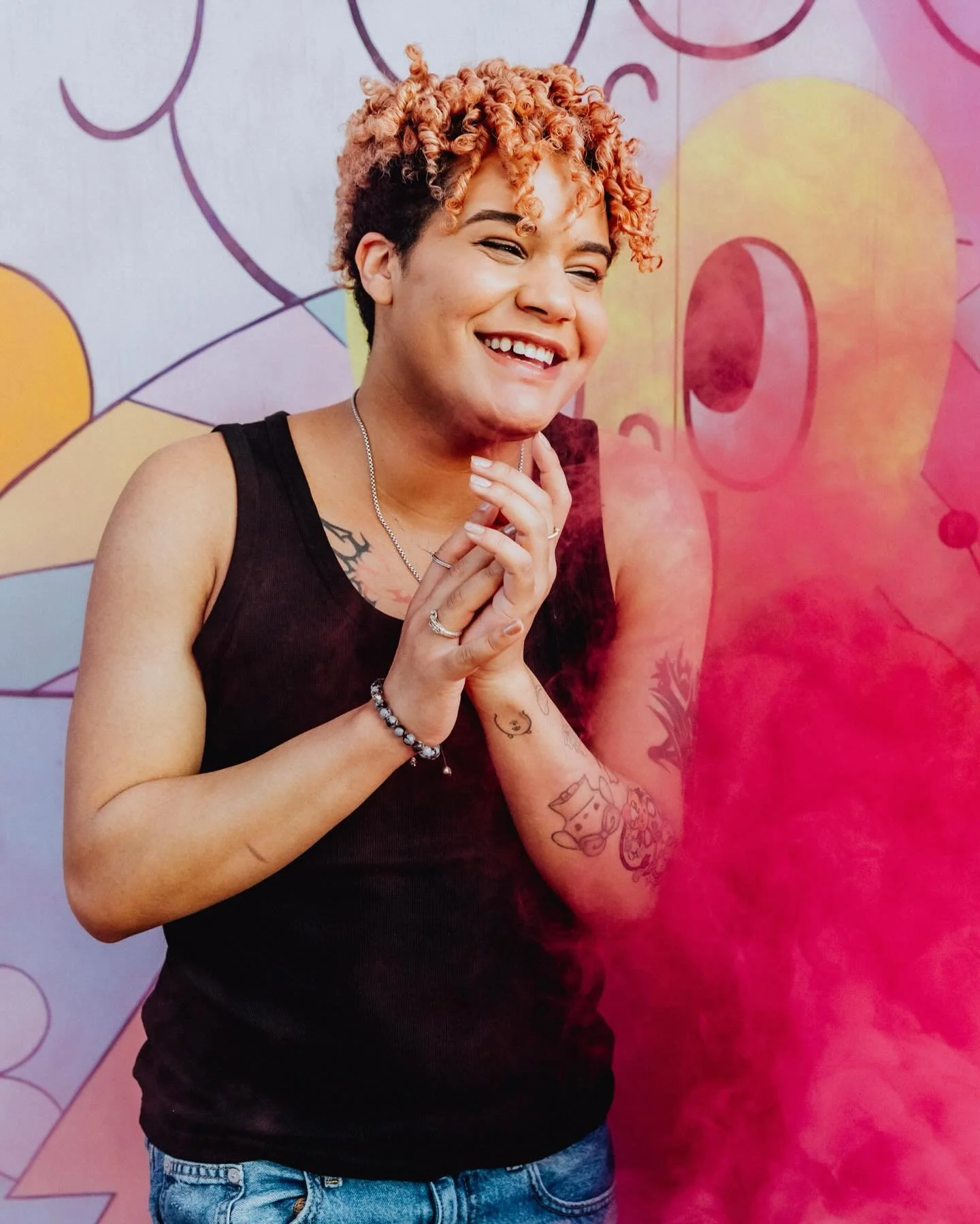 Happy Pride Month! Excited to share the joy. 🌈💖

With you,
Charissa 

#charissajohnsonphotography #therewithyouphotography #queerjoy #smokebombs