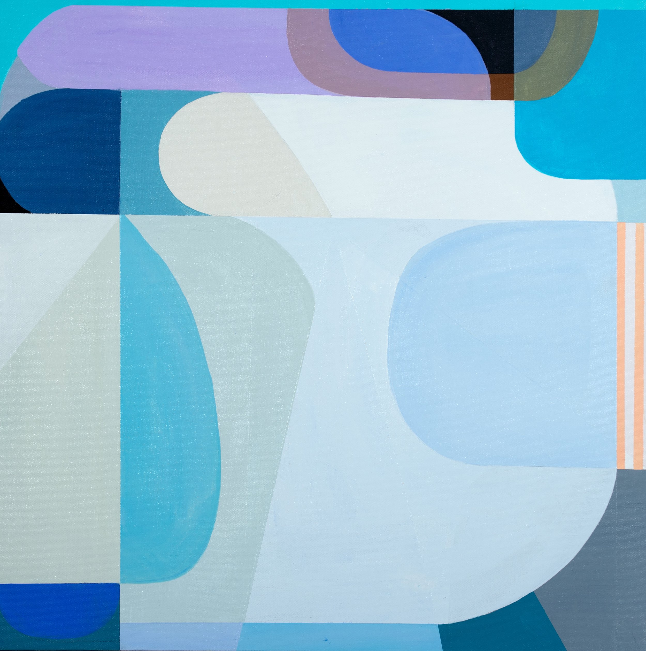 Winter Sun, 2018. Acrylic on canvas, 24x24 inches