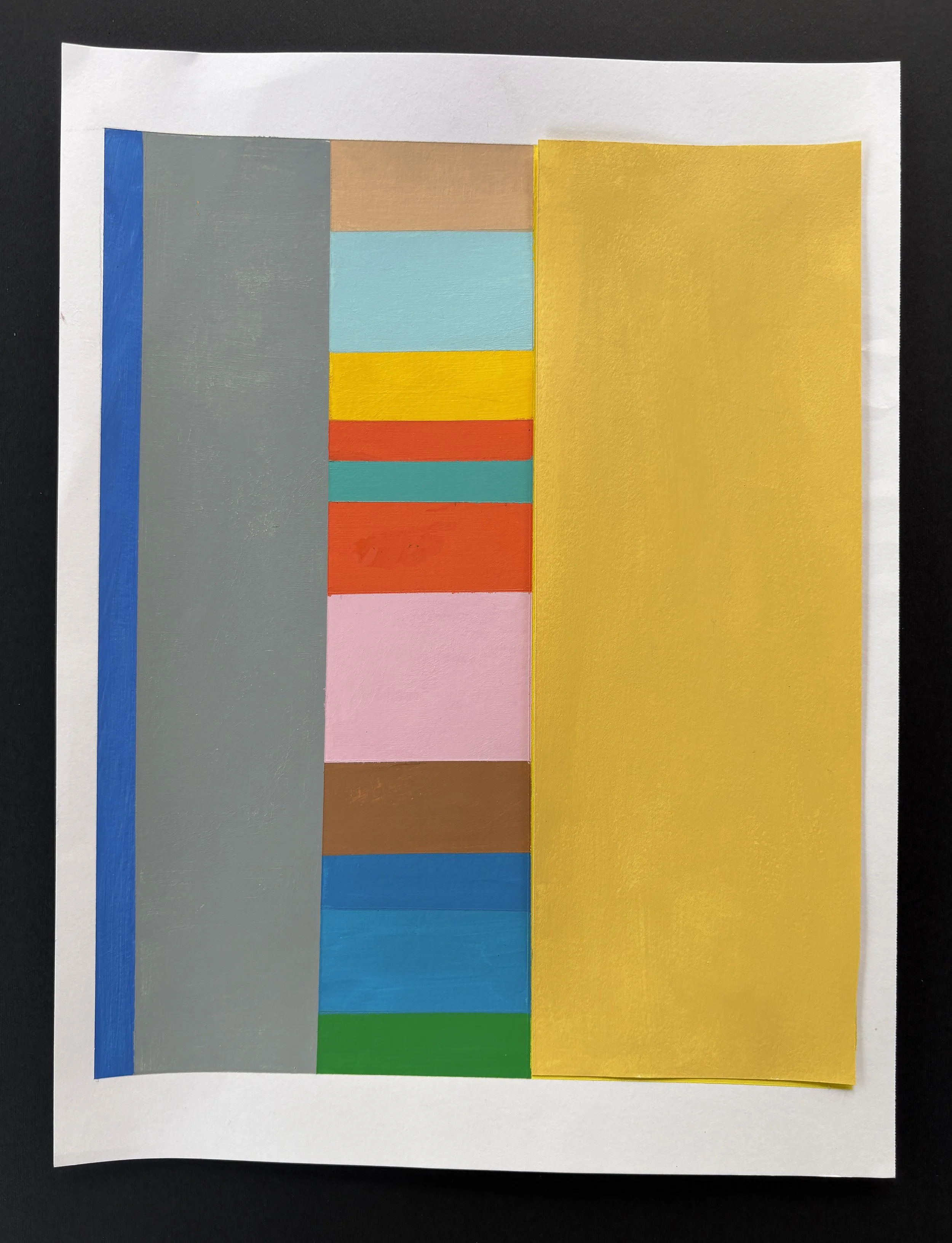 Ochre toned yellow with original stripe.