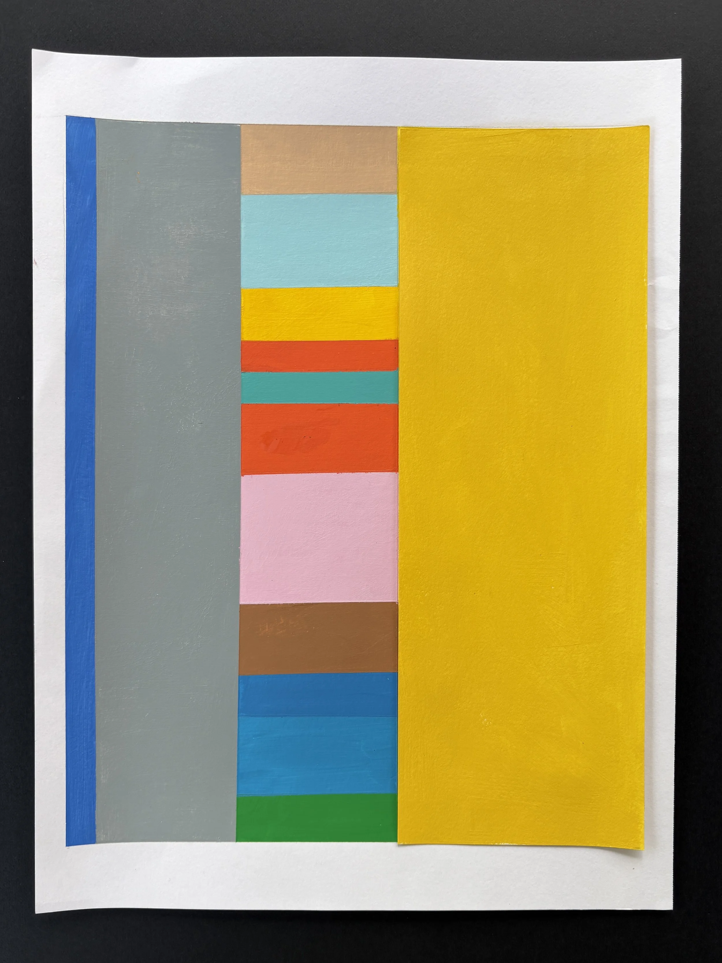 Warmer yellow with original yellow stripe.