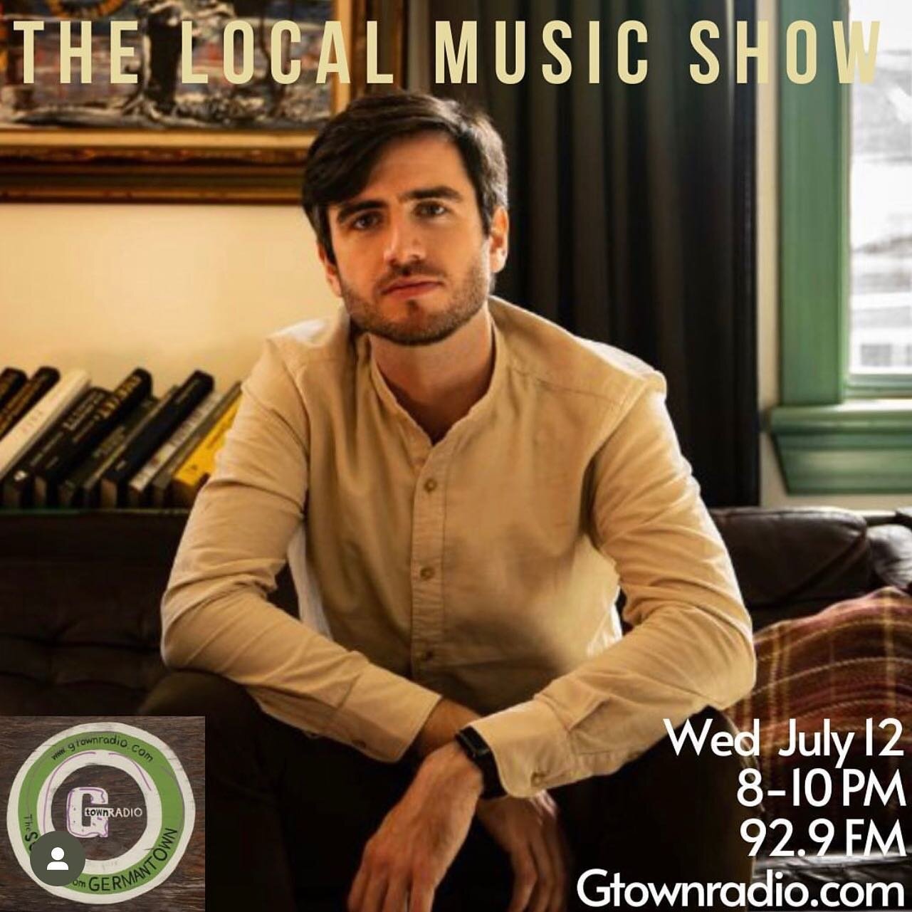 Live on air, TONIGHT! Excited to announce that you can catch us on @gtownradio tonight for an interview and stripped down performance. We&rsquo;ll be surfing the airwaves at 8:30, so turn that dial to 92.9, or go to gtownradio.com to listen in via 📲