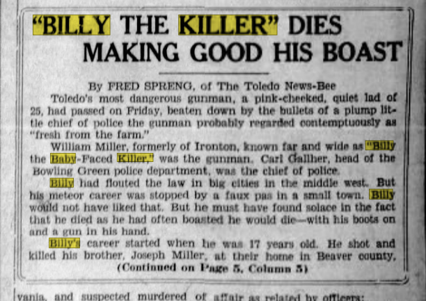 Article - BILLY THE KILLER DIES MAKING GOOD HIS BOAST - 1.png